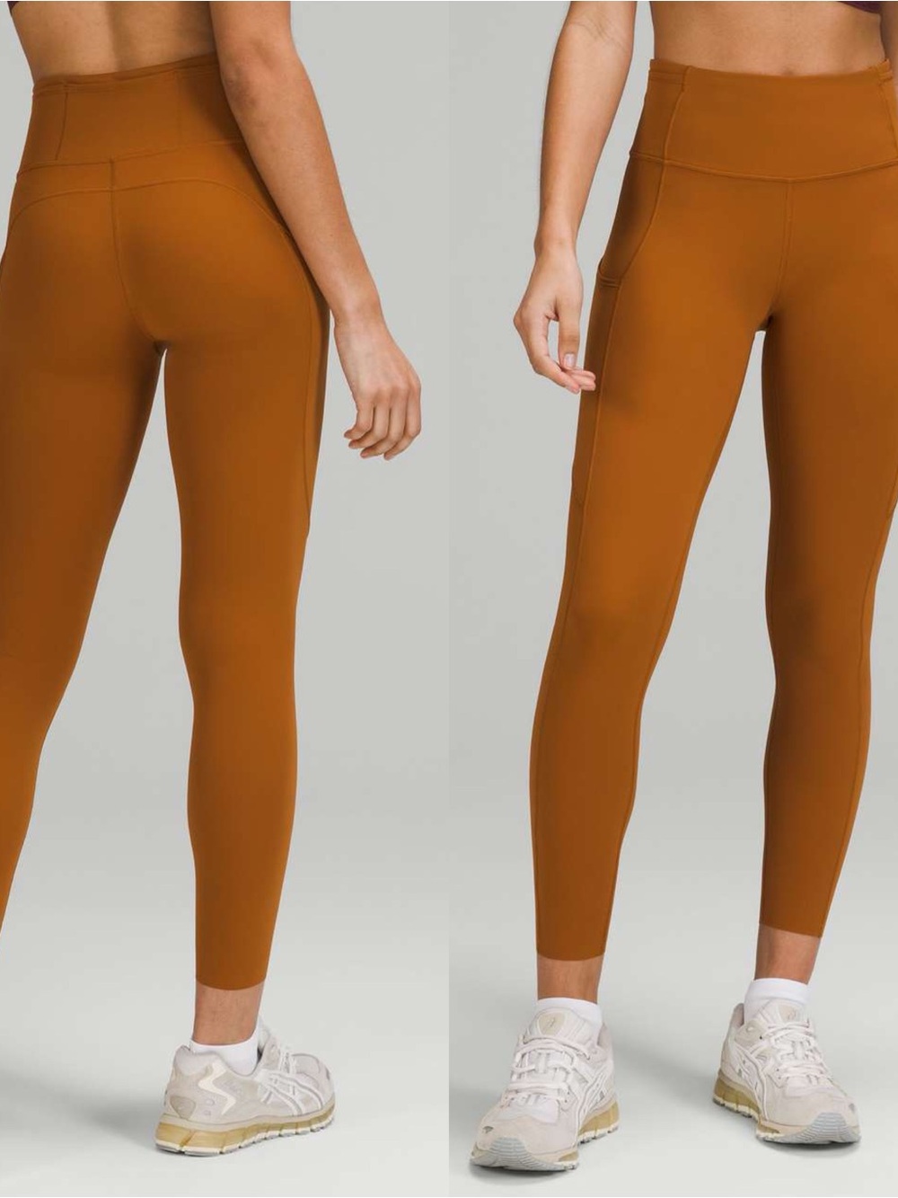 Lululemon Fast and Free High-Rise Tight Sz 6/25" In Butternut Brown